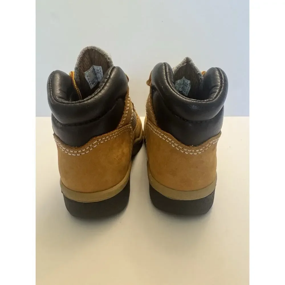 Timberland Toddler Boots Size 5 Wheat Nubuck Hiking Lace Up Classic